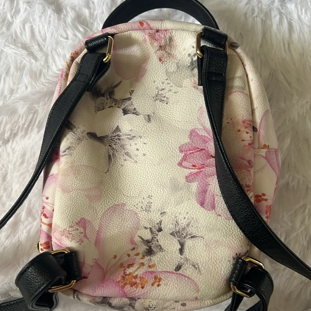 Betsey Johnson mini puppy dog floral backpack